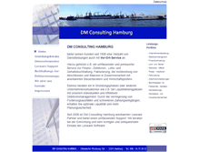 Tablet Screenshot of dm-consulting-hamburg.de